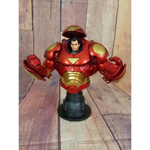 Bowen‎ Designs 8.5" Hulk Buster Mini Bust Statue Hulkbuster Iron Man - Picture 3 of 12
